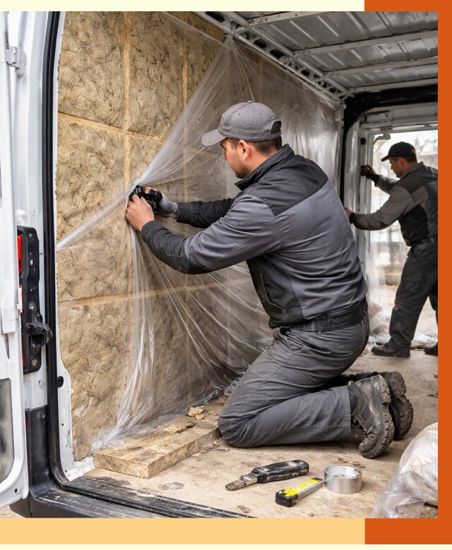 Утепление фургона в Донецке от 18064 руб/м2 — утепление фургона ППУ и кузова | ТепломастерДнк