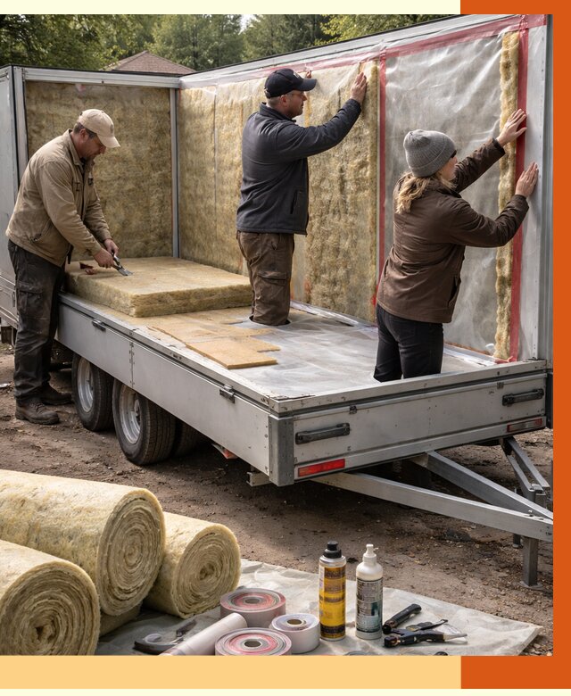 Утепление прицепа в Донецке под ключ от 13685 руб. — комплекс от ТепломастерДнк