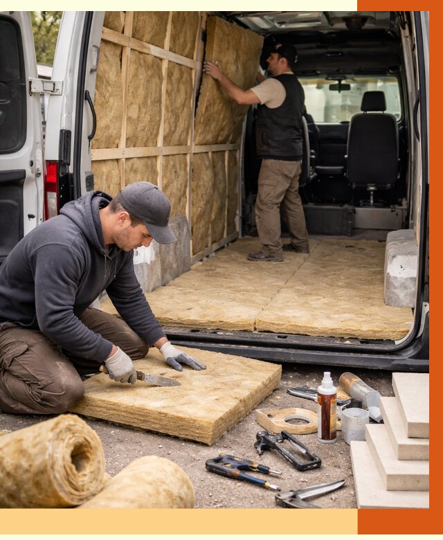 Утепление кемпера в Донецке под ключ от 13138 руб. — профессионально | ТепломастерДнк