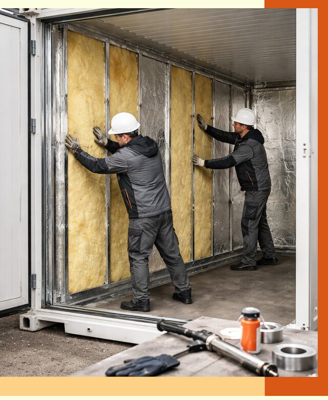 Утепление рефрижераторного контейнера в Донецке от 49266 руб./м² | ТепломастерДнк