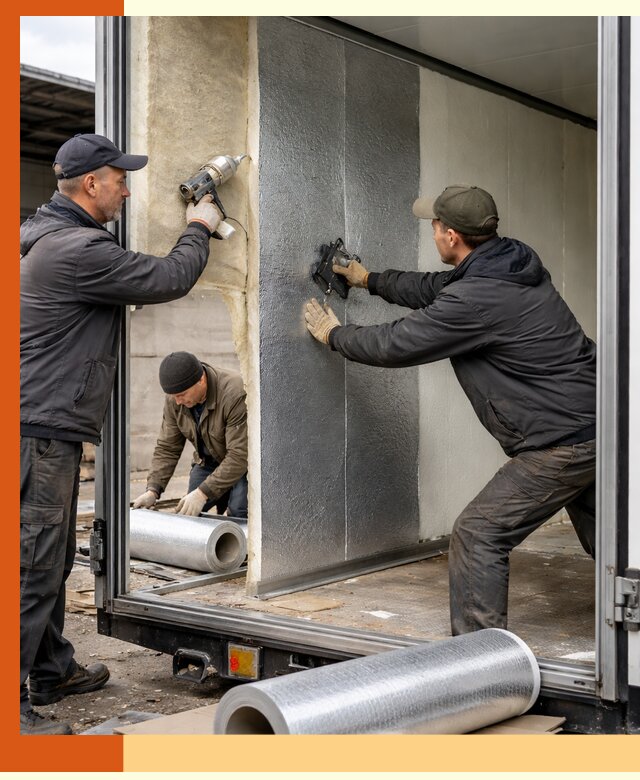 Утепление холодильного кузова в Донецке — монтаж и теплоизоляция