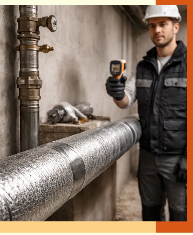 Утепление труб водоснабжения в Донецке от 9306 руб. за м² — услуги ТепломастерДнк