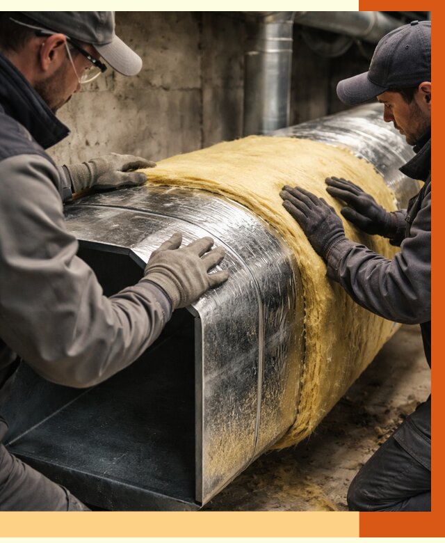 Утепление воздуховодов в Донецке от 4598 руб. — теплоизоляция вентиляции | ТепломастерДнк