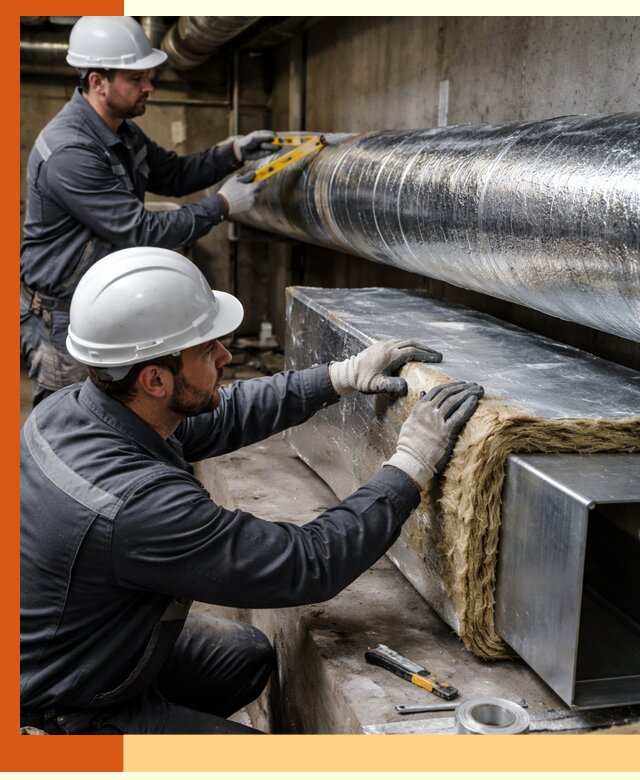 Профессиональное утепление воздуховодов и теплоизоляция в Донецке