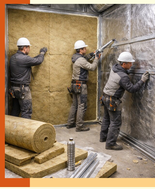 Утепление венткамеры в Донецке — качественная теплоизоляция и шумопоглощение