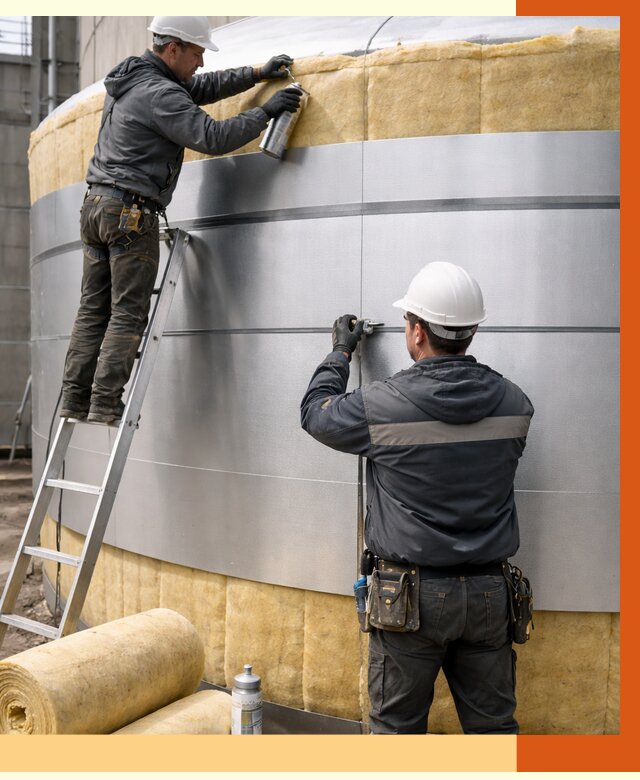 Утепление цистерны в Донецке пенополиуретаном от 15875 руб. под ключ | ТепломастерДнк