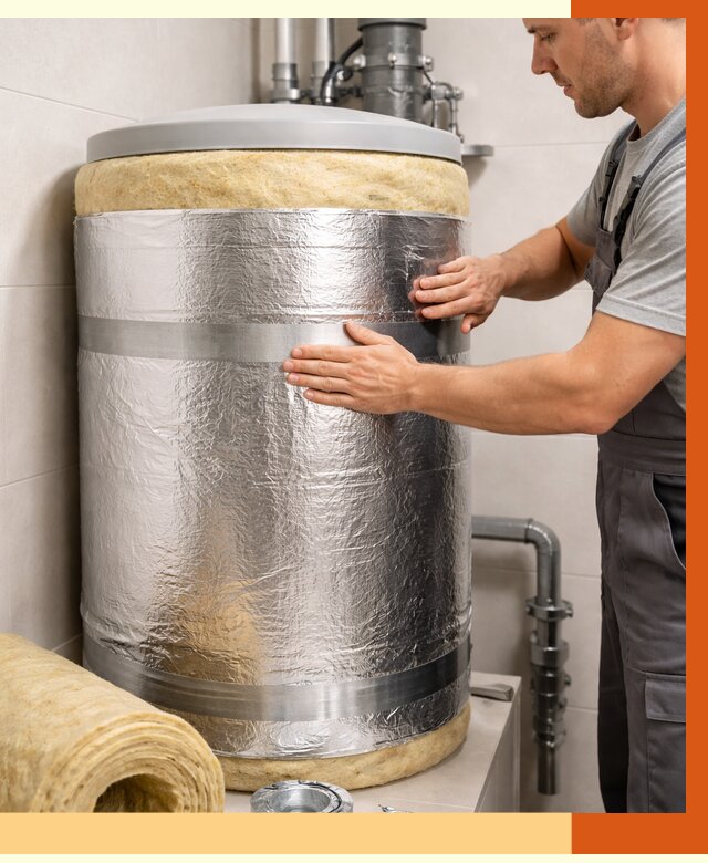 Утепление бойлера в Донецке от 4927 руб. под ключ | Утепление ППУ | ТепломастерДнк