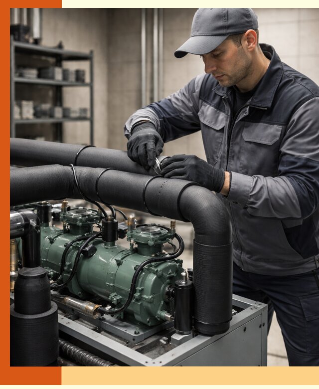 Утепление холодильного агрегата и теплоизоляция в Донецке