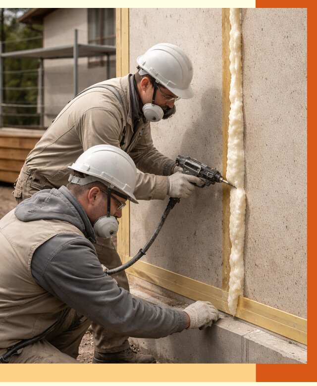 Утепление сип панелей ППУ в Донецке от 5255 руб. под ключ | ТепломастерДнк