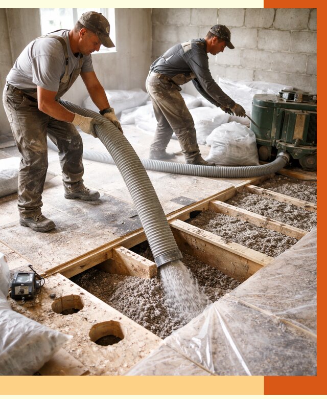 Заполнение пустот перекрытий в Донецке от 4927 руб. под ключ | ТепломастерДнк