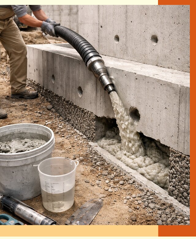 Заполнение полостей фундамента в Донецке от 7445 руб. под ключ | ТепломастерДнк