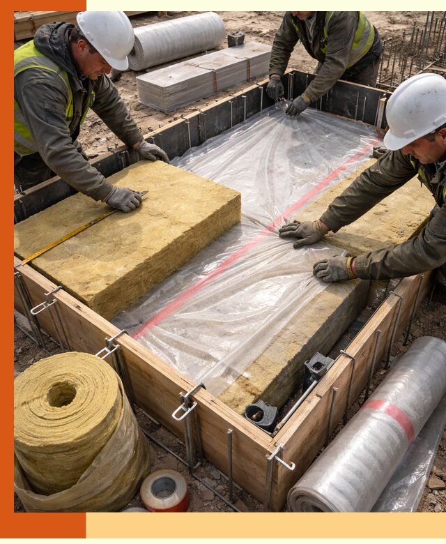 Теплоизоляция опалубки для строительства в Донецке