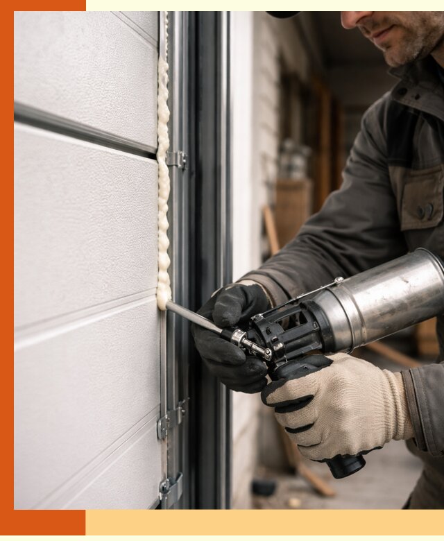 Заполнение пустот ворот в Донецке профессионально и герметично