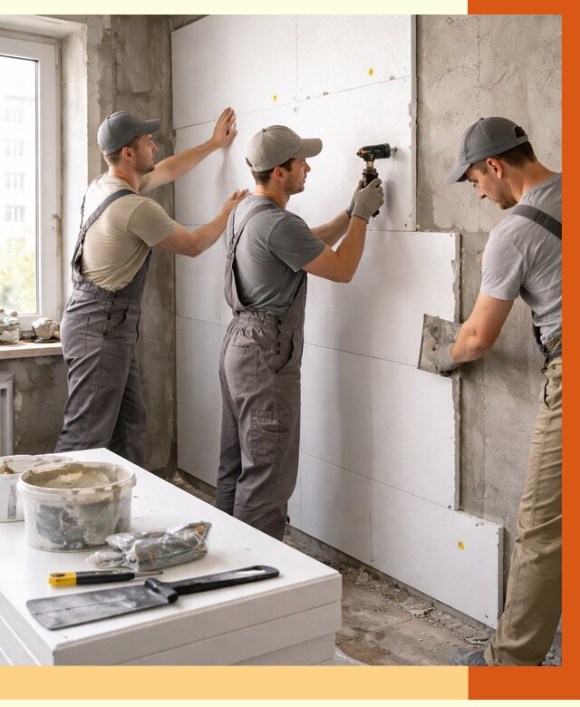 Утепление пенопластом домов и стен в Донецке от 2025 руб. — ТепломастерДнк