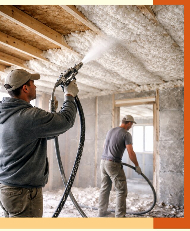 Утепление пеноизолом в Донецке от 1752 руб./м2 под ключ | ТепломастерДнк