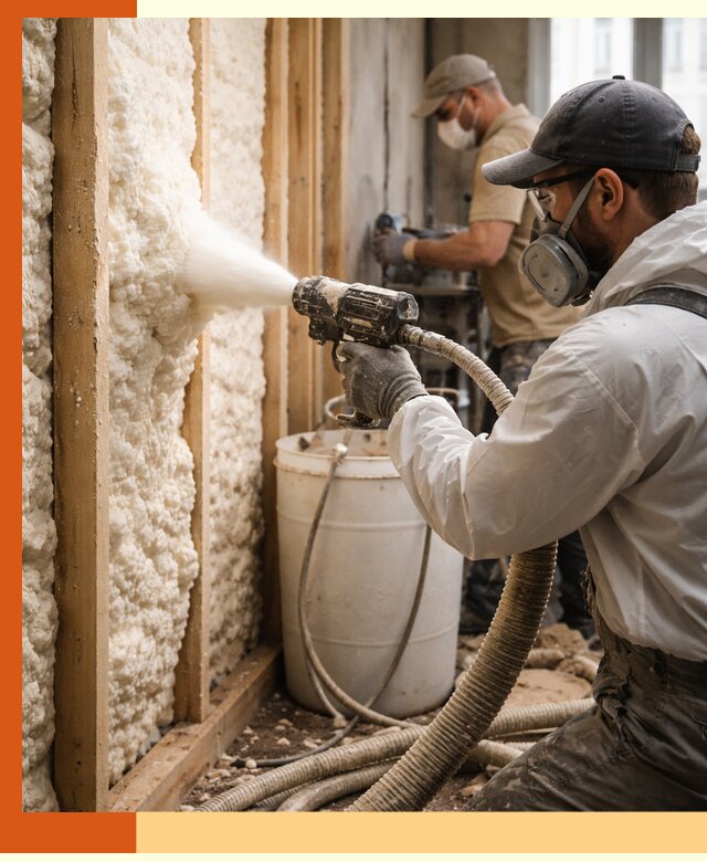 Утепление пеноизолом жилых и коммерческих объектов в Донецке