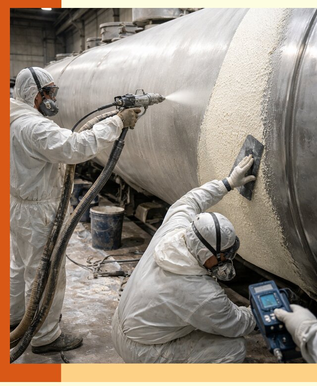 Утепление автоцистерн жидкой теплоизоляцией в Донецке