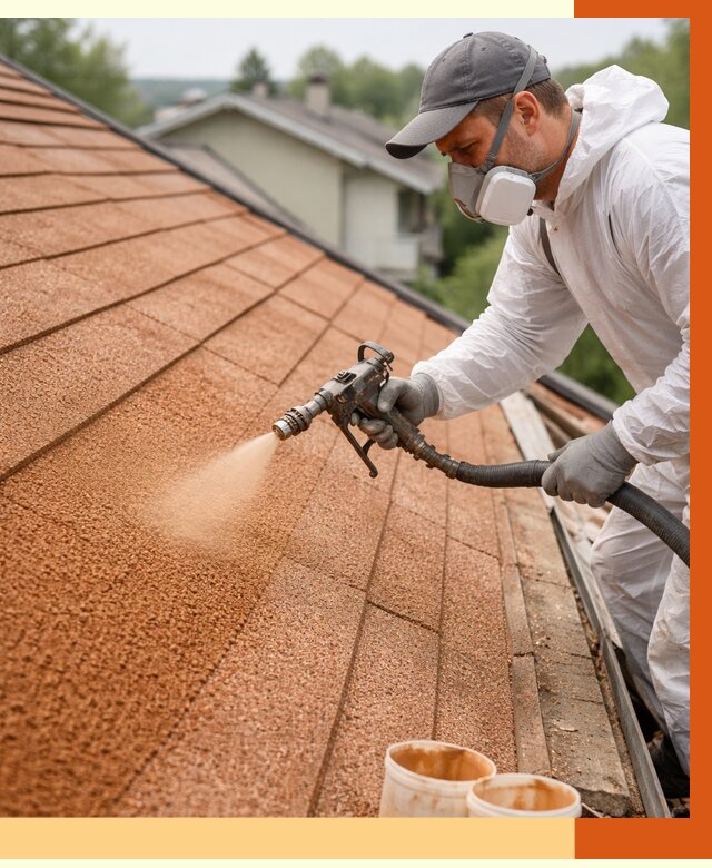 Утепление кровли жидкой пробкой в Донецке от 2956 руб./м² под ключ | ТепломастерДнк