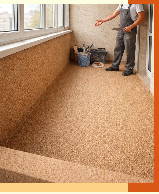 Утепление балкона жидкой пробкой в Донецке от 3996 руб/м² под ключ | ТепломастерДнк