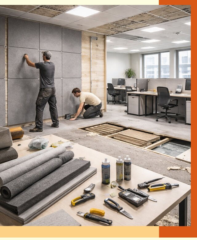 Профессиональная шумоизоляция офиса в Донецке от 7390 руб. за м2 | ТепломастерДнк