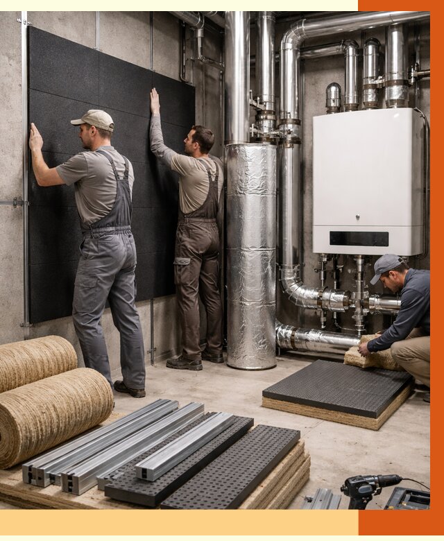 Шумоизоляция котельной в Донецке от 7116 руб. под ключ | Профессиональная звукоизоляция — ТепломастерДнк