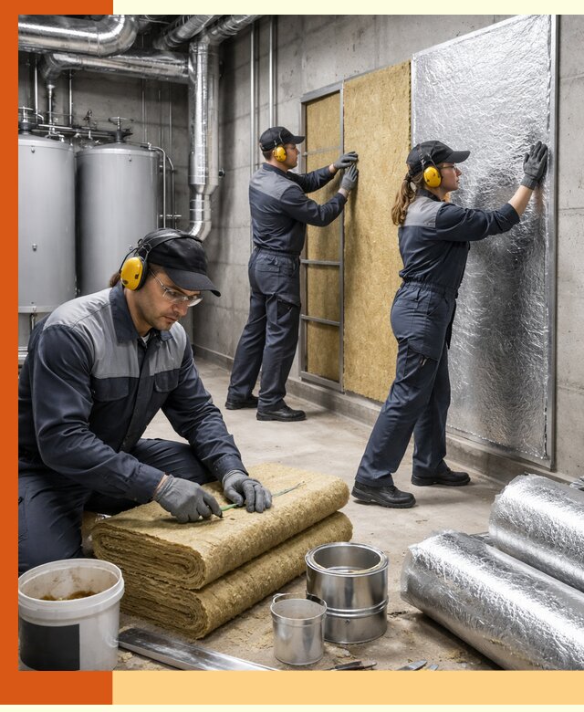 Шумоизоляция котельной в Донецке: профессиональный монтаж и материалы