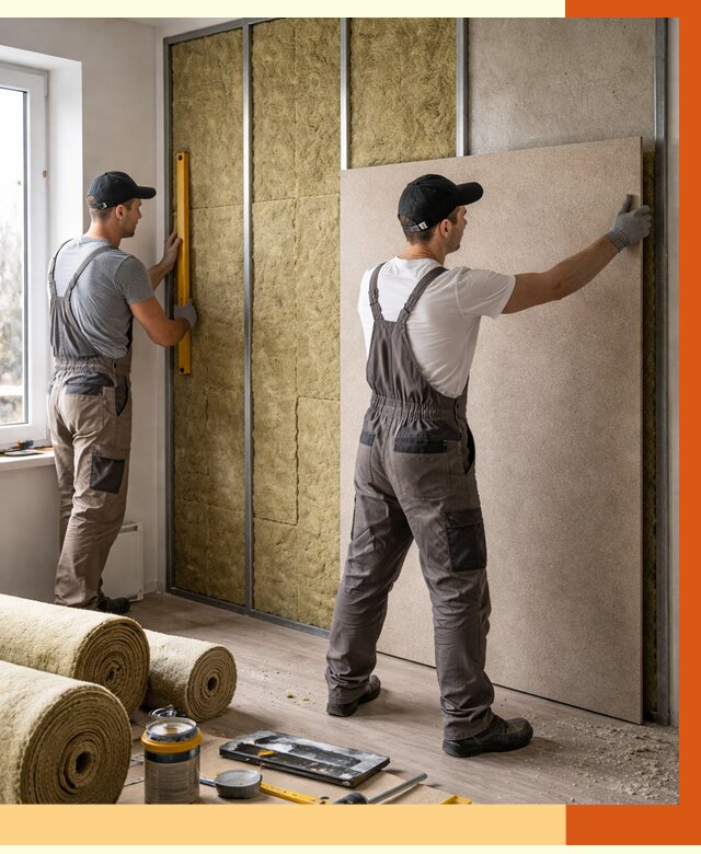 Шумоизоляция стен в Донецке от 4927 руб/м2 — звукоизоляция стен под ключ | ТепломастерДнк