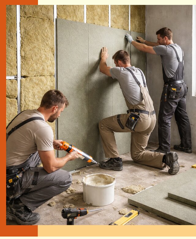 Профессиональная шумоизоляция стен в Донецке для квартир и домов