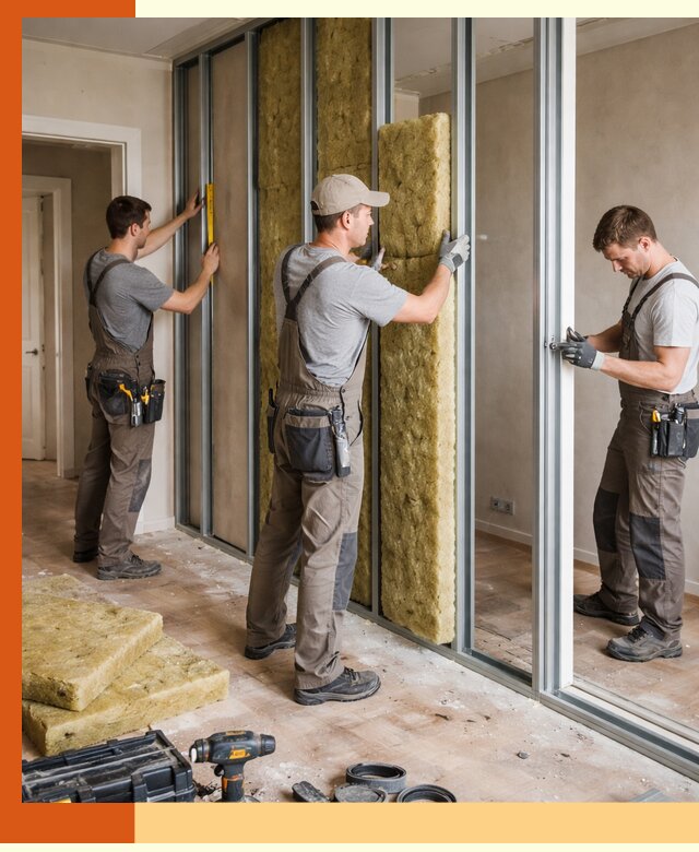 Шумоизоляция межкомнатных перегородок в Донецке эффективно и надёжно