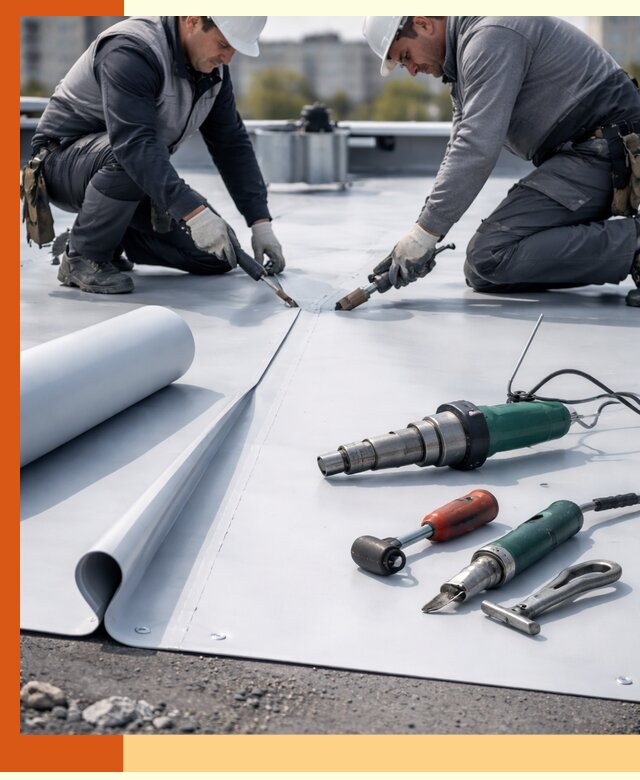 Гидроизоляция мембранной кровли в Донецке: монтаж и ремонт быстро