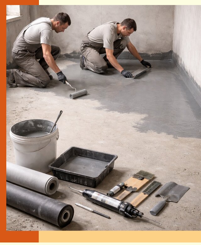 Гидроизоляция пола в Донецке — надежная защита от влаги и протечек