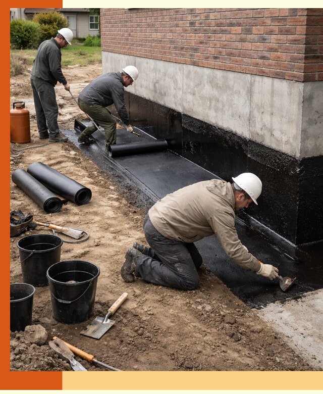 Гидроизоляция фундамента в Донецке: надежная защита строений