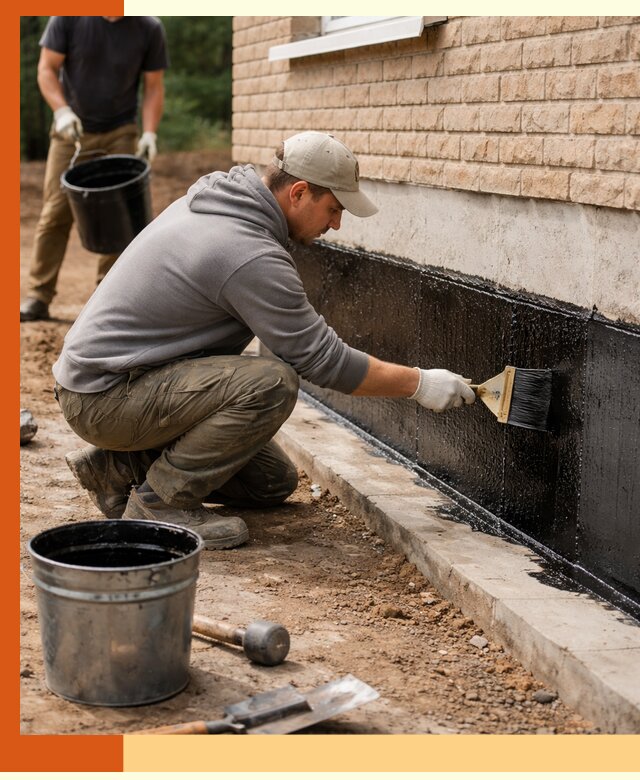 Гидроизоляция цоколя домов и зданий в Донецке эффективными методами