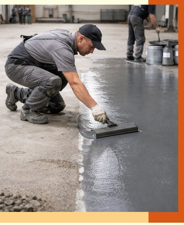 Гидроизоляция промышленного пола в Донецке от 1314 руб./м2 — ТепломастерДнк специалисты под ключ