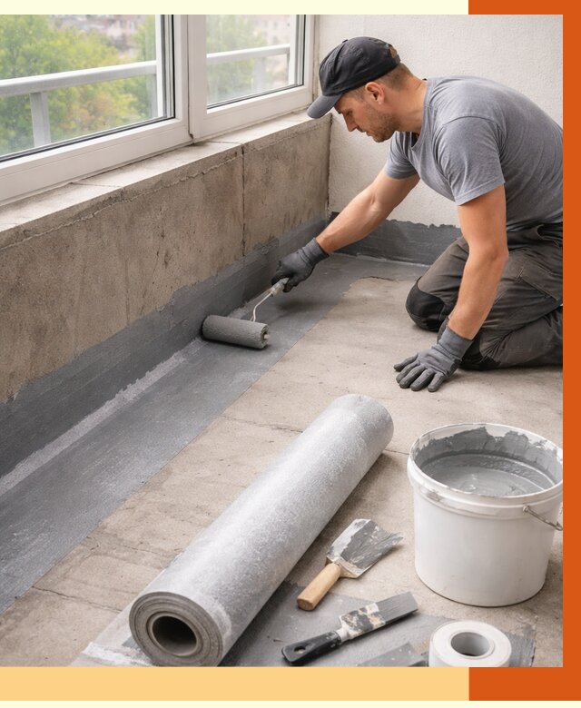 Профессиональная гидроизоляция балкона в Донецке от 4598 руб. | ТепломастерДнк