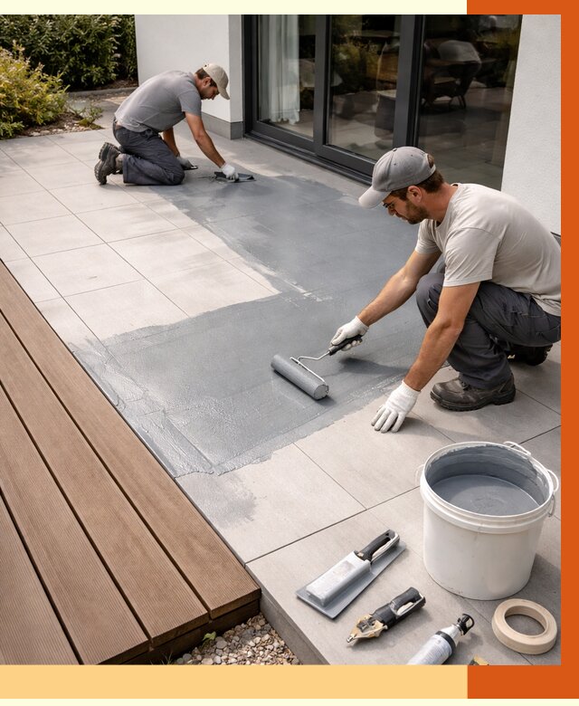 Гидроизоляция террасы в Донецке под ключ от 8211 руб./м² | ТепломастерДнк