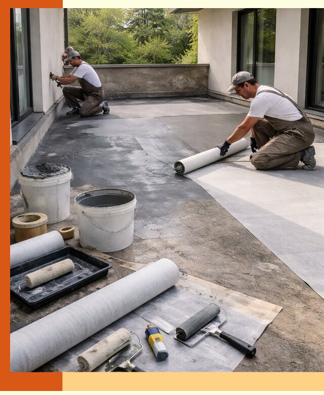 Гидроизоляция террасы в Донецке — надежная защита от влаги и протечек