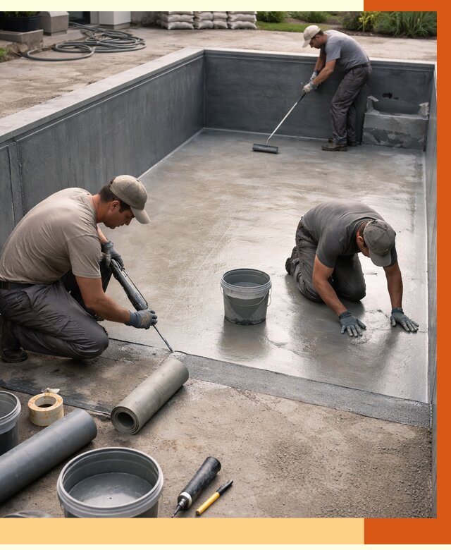 Профессиональная гидроизоляция бассейна в Донецке от 7116 руб. за м2 | ТепломастерДнк