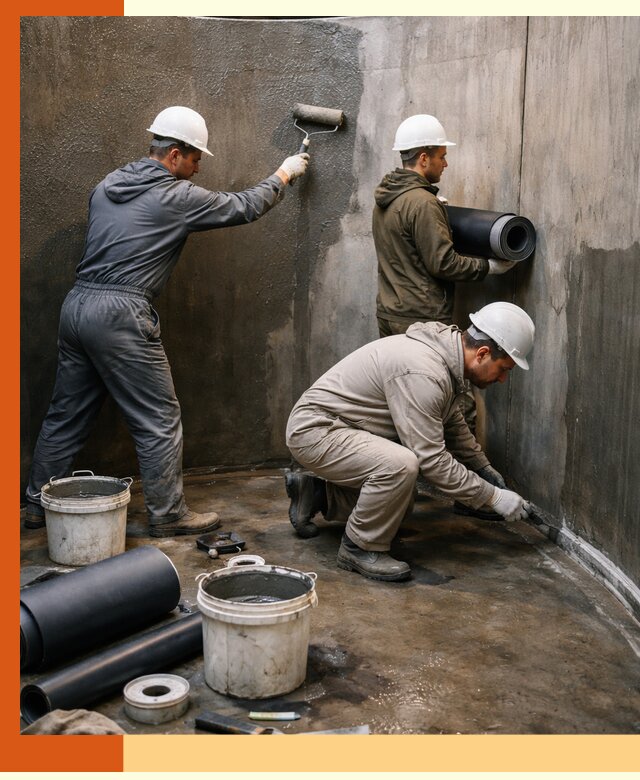 Гидроизоляция резервуара профессионально в Донецке