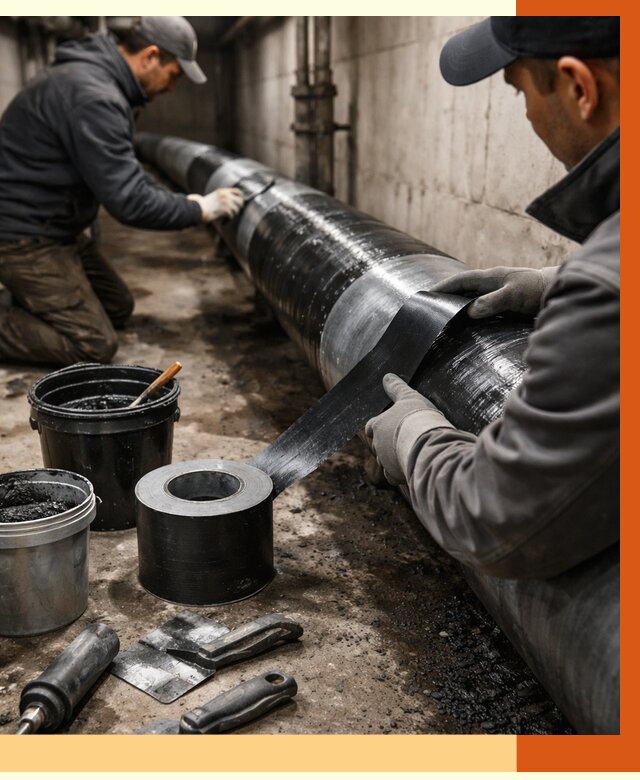 Гидроизоляция труб в Донецке от 2737 руб. — профессиональная герметизация | ТепломастерДнк