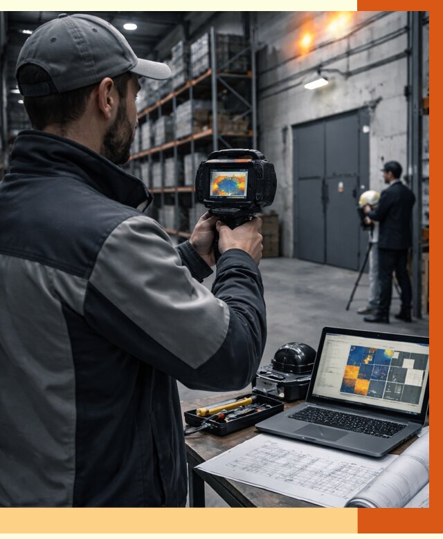 Тепловизионное обследование склада в Донецке от 7116 руб. | ТепломастерДнк