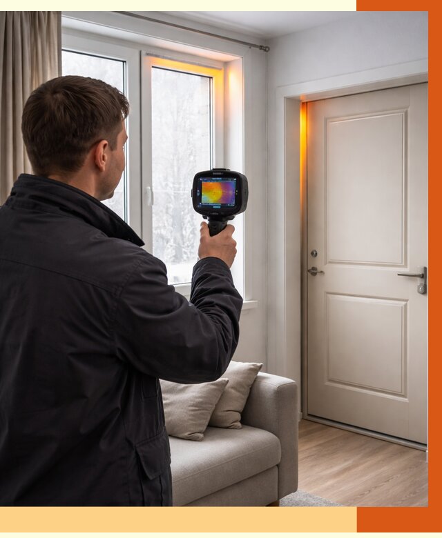 Тепловизионное обследование окон и дверей в Донецке от 4927 руб. | ТепломастерДнк