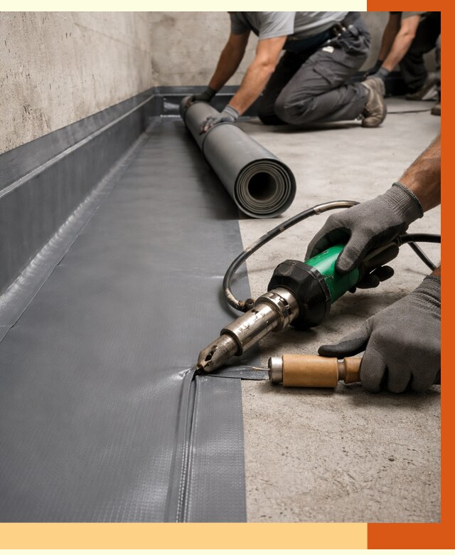 Монтаж гидроизоляционной мембраны в Донецке от 1089 руб/м2 | ТепломастерДнк