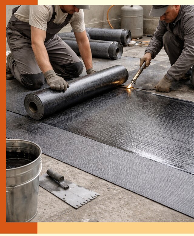 Монтаж гидроизоляционной мембраны в Донецке для зданий и конструкций