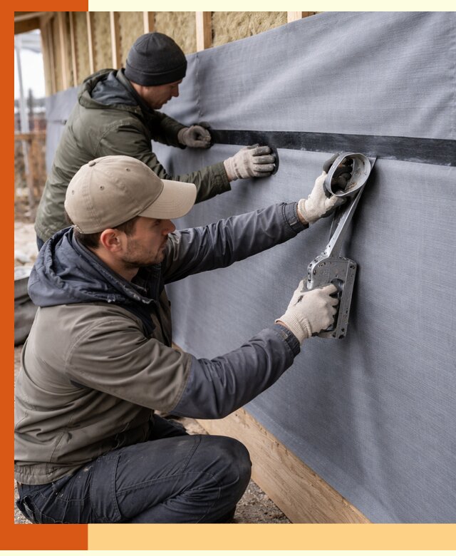 Монтаж ветроизоляции зданий и конструкций в Донецке