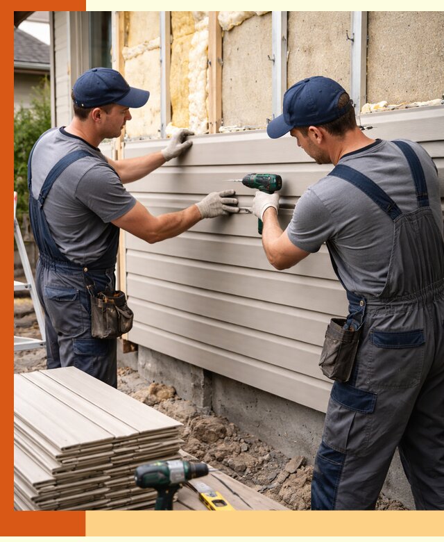 Монтаж сайдинга после утепления в Донецке качественно и надежно